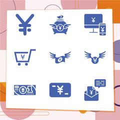 Simple set of 9 icons related to sen © Nana
