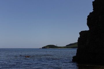 Naklejka premium rock in the sea