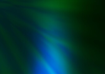 Dark Blue, Green vector glossy abstract background.