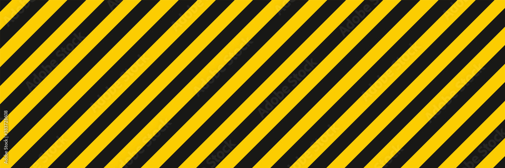 Aufkleber diagonal yellow and black stripe lines pattern. abstract geometric striped style texture design