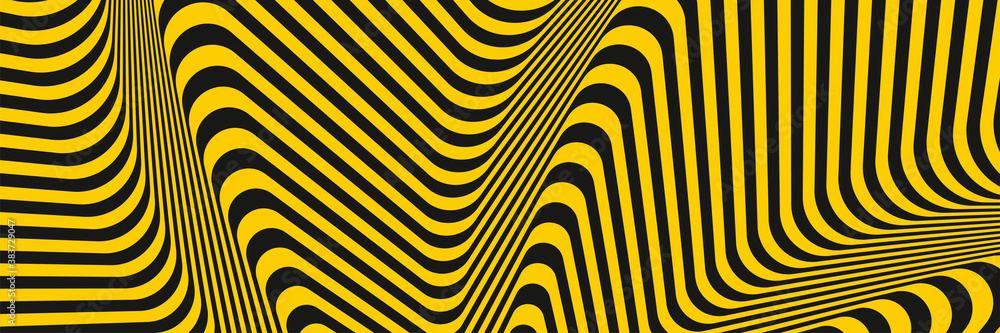 Poster diagonal yellow and black stripe lines pattern. abstract geometric striped style texture design
