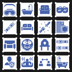 16 pack of homer  filled web icons set