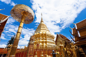 Wat Phrathat Doi Suthep temple in Chiang Mai, Thailand.