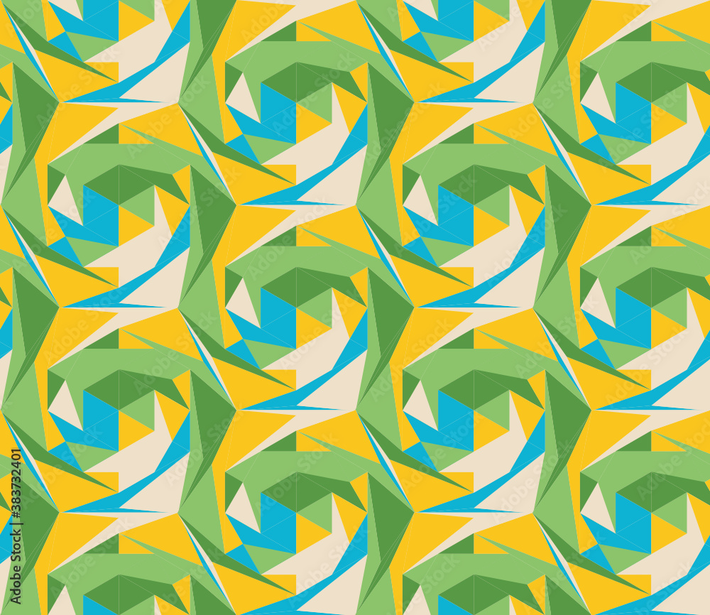 Poster seamless abstract pattern with the image of geometric shapes and lines. abstract vector design for w