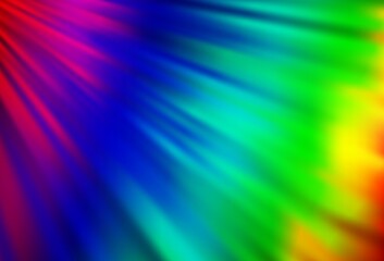 Light Multicolor, Rainbow vector backdrop with long lines.