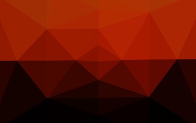 Obraz premium Dark Red vector blurry triangle texture.