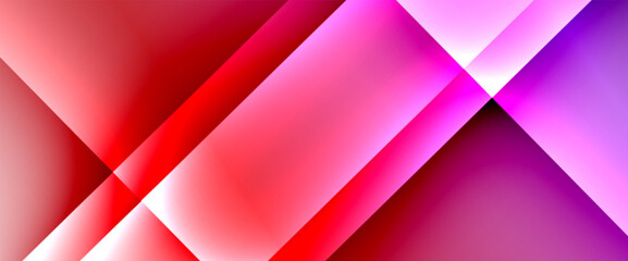 Fototapeta premium Fluid gradients with dynamic diagonal lines abstract background. Bright colors with dynamic light and shadow effects. Vector wallpaper or poster