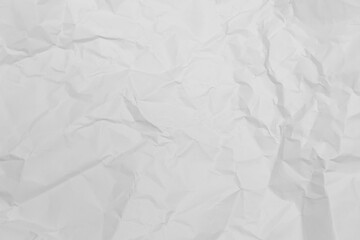 White crumpled paper texture background.	