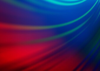 Dark Blue, Red vector blurred and colored background.