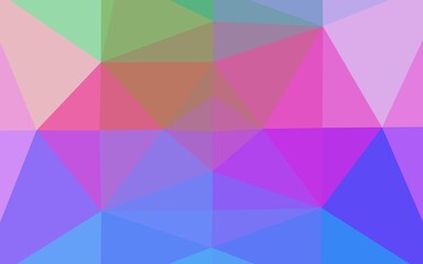Obraz premium Light Multicolor, Rainbow vector low poly layout.