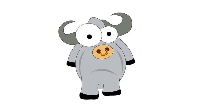 Cartoon buffalo
