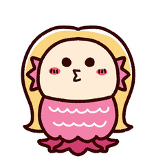 かわいいアマビエ　正面
