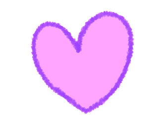 ハート紫