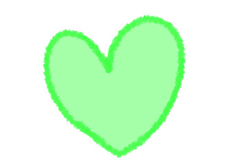 ハート緑