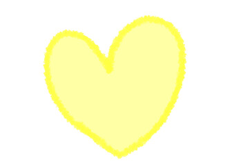 ハート黄色