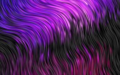 Obraz premium Dark Purple vector pattern with bubble shapes.
