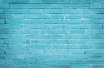 Vintage light blue brick wall texture background, Pattern of pastel color slate stone for design...
