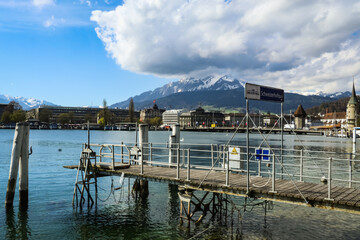 Lucerne is a city in central Switzerland, in the German-speaking portion of the country