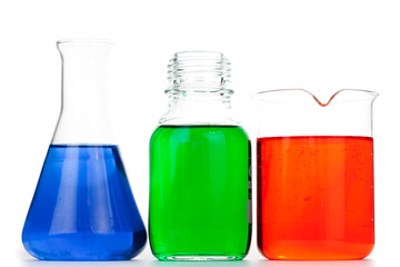 Beakers and an erlenmeyer