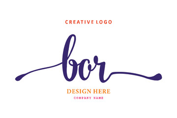 pharmacy logo composition of the letter BOR is simple, easy to understand and authoritative