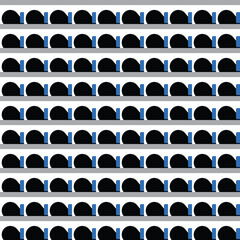 Vector seamless pattern texture background with geometric shapes, colored in black, blue, grey, white colors