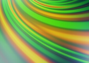 Fototapeta premium Light Green vector blurred bright background.