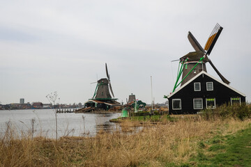 Naklejka premium The windmills at Zaan Schaans