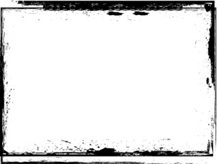 Vector Frames. rectangles for image. distress texture . Grunge Black borders isolated on the background . Dirt effect . geometric shapes for your design