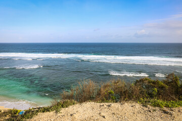 A wide angle shot at Pandawa Beach, Bali
