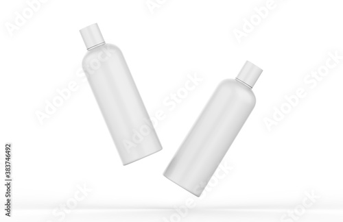 Download Cosmetic Bottle Mockup For Cream Soap Foam Shampoo Lotion Gel Cosmetic Product On Isolated White Background 3d Illustration Wall Mural Devrawat21