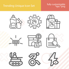 Simple set of special related lineal icons.