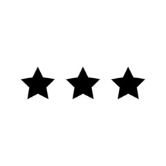Stars rating icon set.of Gold star icons isolated on a blank background