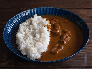 牛肉の入った欧風のビーフカレーライス。