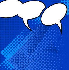 Comic Speech Bubble Pop Art Style
