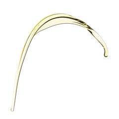 Splash of olive oil on white background