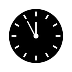 clock vector flat illustration isolated