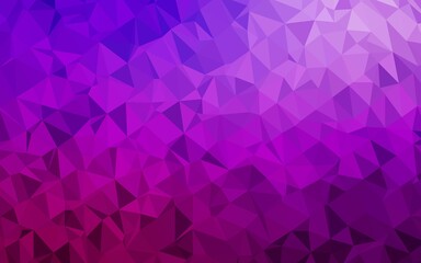 Light Purple vector polygonal template.
