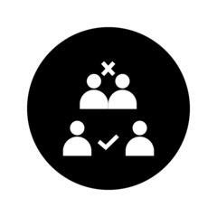 Keep the 1 meter distance icon. Coronovirus epidemic protective equipment sign vector illustration