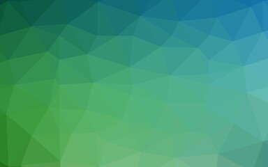 Light Blue, Green vector low poly texture.