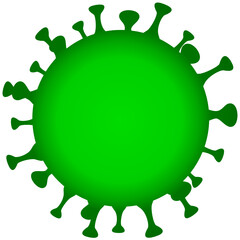 Corona-Virus gr&uuml;n