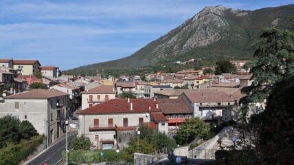 Fototapeta na wymiar Bagnoli Irpino - Panorama del paese