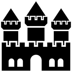 
A european castle with the modern architecture 
