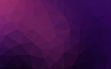 Dark Pink vector blurry triangle texture.