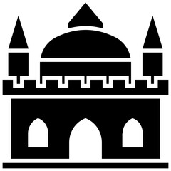 
A european castle with the modern architecture 
