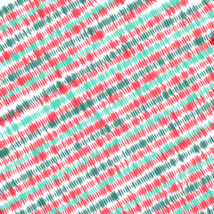 Simple Christmas pattern.  Red and green paint lines on white background.