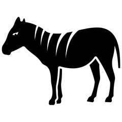 
Solid icon of a horse, animal 
