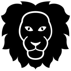 
An angry view of lion head 
