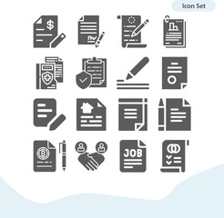 Simple set of renewed related filled icons.