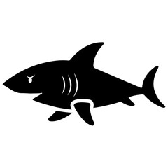 
Fish solid icon, glyph design 
