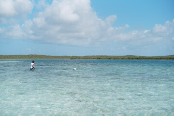 two people on the beach